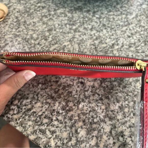 Kate Spade  Red Leather Wristlet - Picture 7 of 11